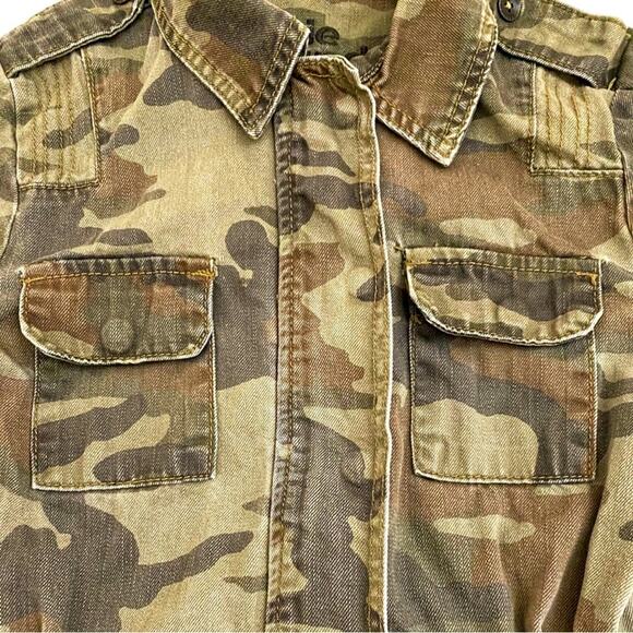 Hippie Laundry Vanilla Star Women’s Khaki Green Camo Anorak Jacket, Size Small - Picture 7 of 13